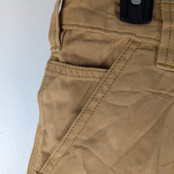 Carhartt Mens Tan Canvas Work Shorts Size, Utility, Casual, Outdoor - Picture 5 of 6